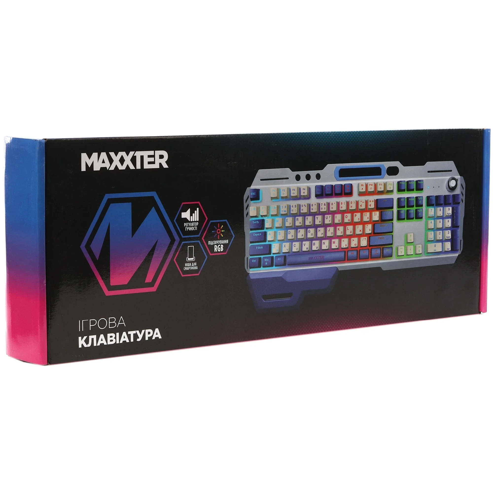 Купить Клавиатура Maxxter KBG-RGB-01-UA Grey - фото 8