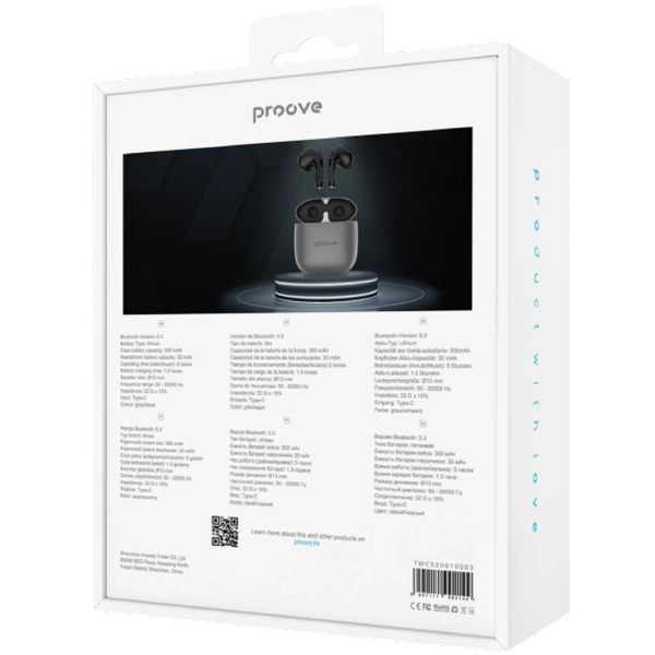 Купити Навушники Proove Cold Sound 2 TWS gray/black (557560096 / TWCS20010003) - фото 4