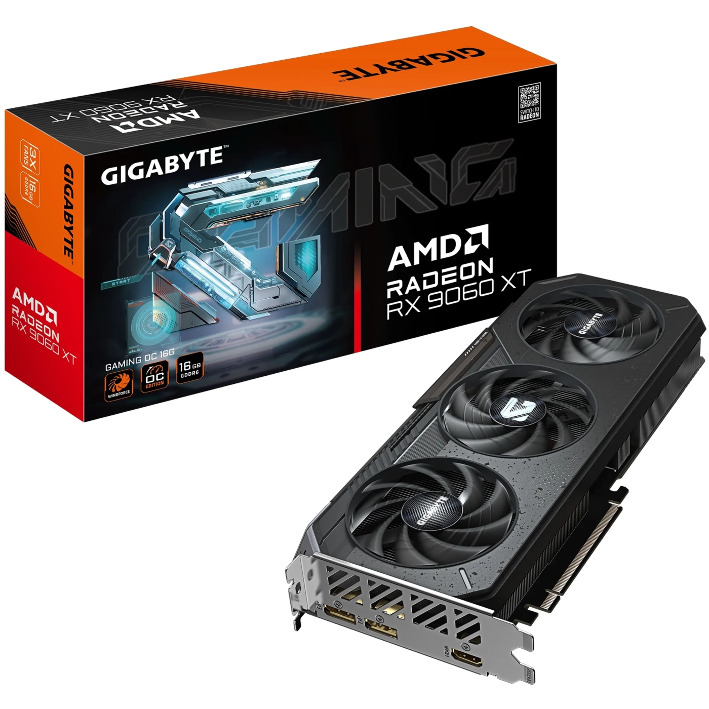 Купити Відеокарта Gigabyte Radeon RX 9060 XT Gaming OC 16G (GV-R9060XTGAMING OC-16GD) - фото 10