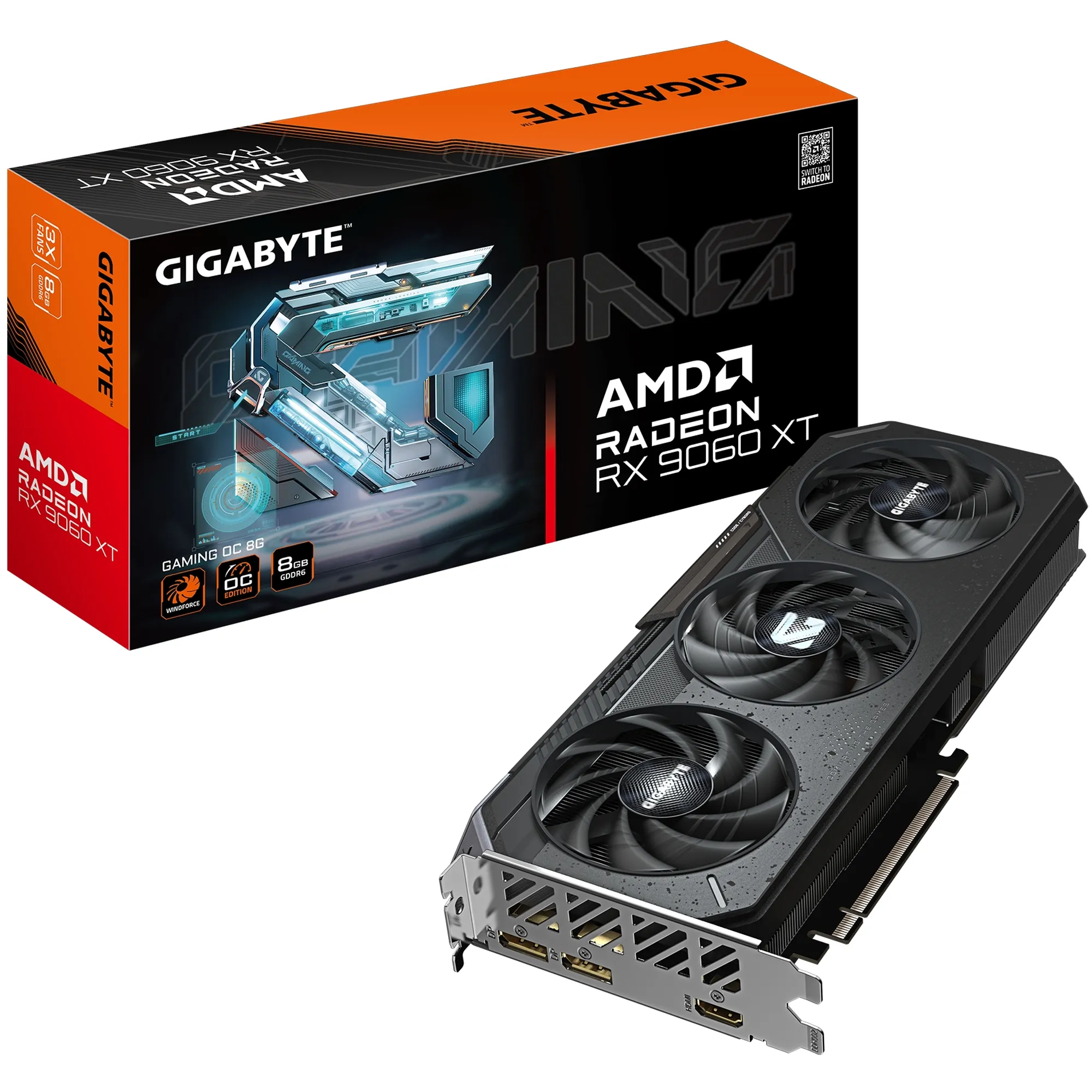 Купити Відеокарта Gigabyte Radeon RX 9060 XT Gaming OC 8G (GV-R9060XTGAMING OC-8GD) - фото 10