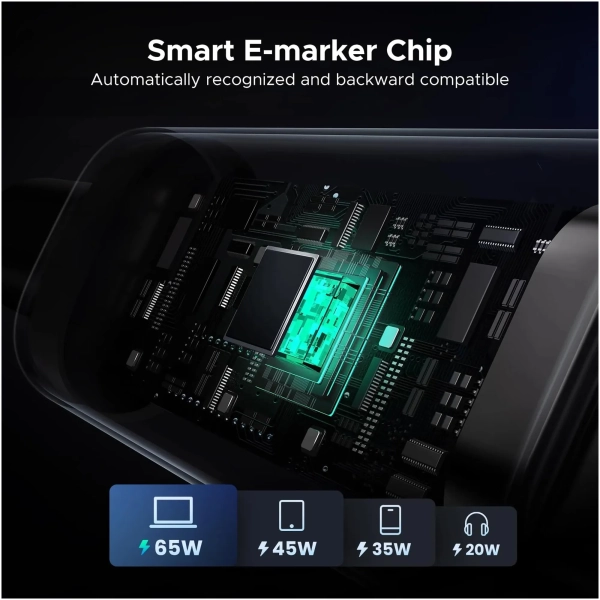 Купити Кабель Ugreen Uno USB-C 100W 5A 1m (35501) - фото 4