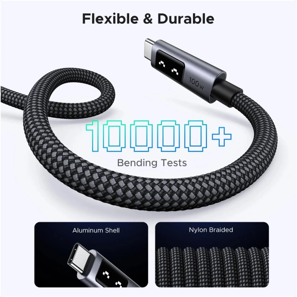 Купити Кабель Ugreen Uno USB-C 100W 5A 1m (35501) - фото 5
