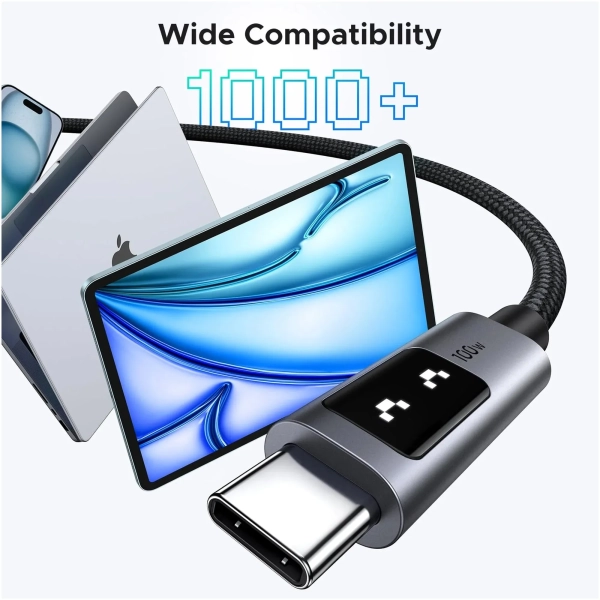 Купити Кабель Ugreen Uno USB-C 100W 5A 1m (35501) - фото 7
