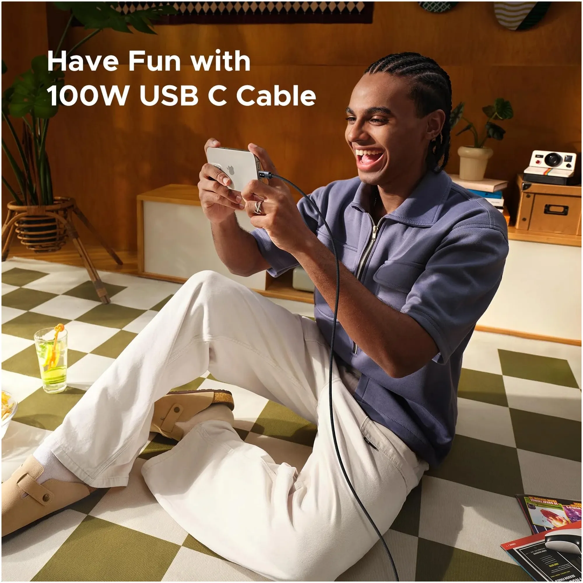 Купити Кабель Ugreen Uno USB-C 100W 5A 1m (35501) - фото 8