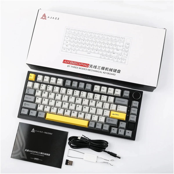 Купить Клавиатура Epomaker Ajazz AK820 Pro (gift) Grey (AK820PRO-G-BGY) - фото 7