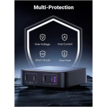 Купить Зарядное устройство Ugreen CD328 Nexode 100W 4xUSB (3хUSB-C+USB-A) GaN Black/Grey (90928) - фото 3