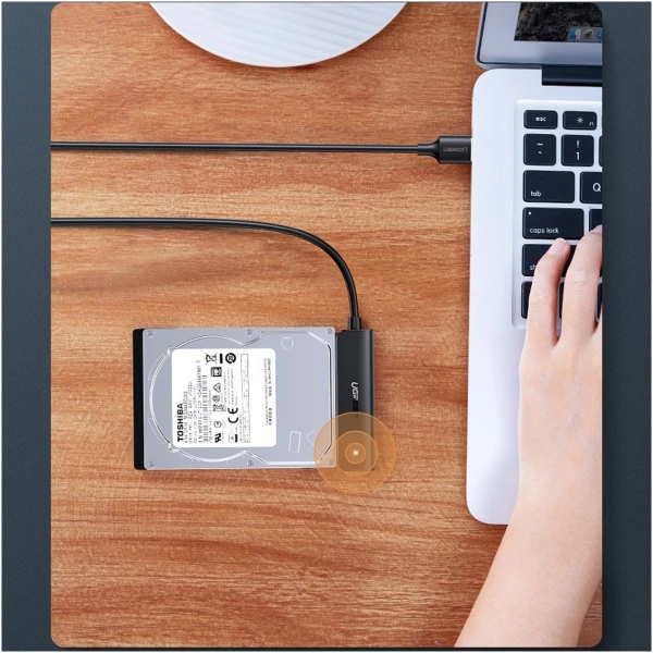 Купити Перехідник USB 3.0 Type-C to SATA III (F) CM321 Ugreen (70610) - фото 7