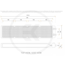 Купить Радиатор EKWB EK-Pro Radiator P480 Multiport - Black (3831109910085) - фото 3