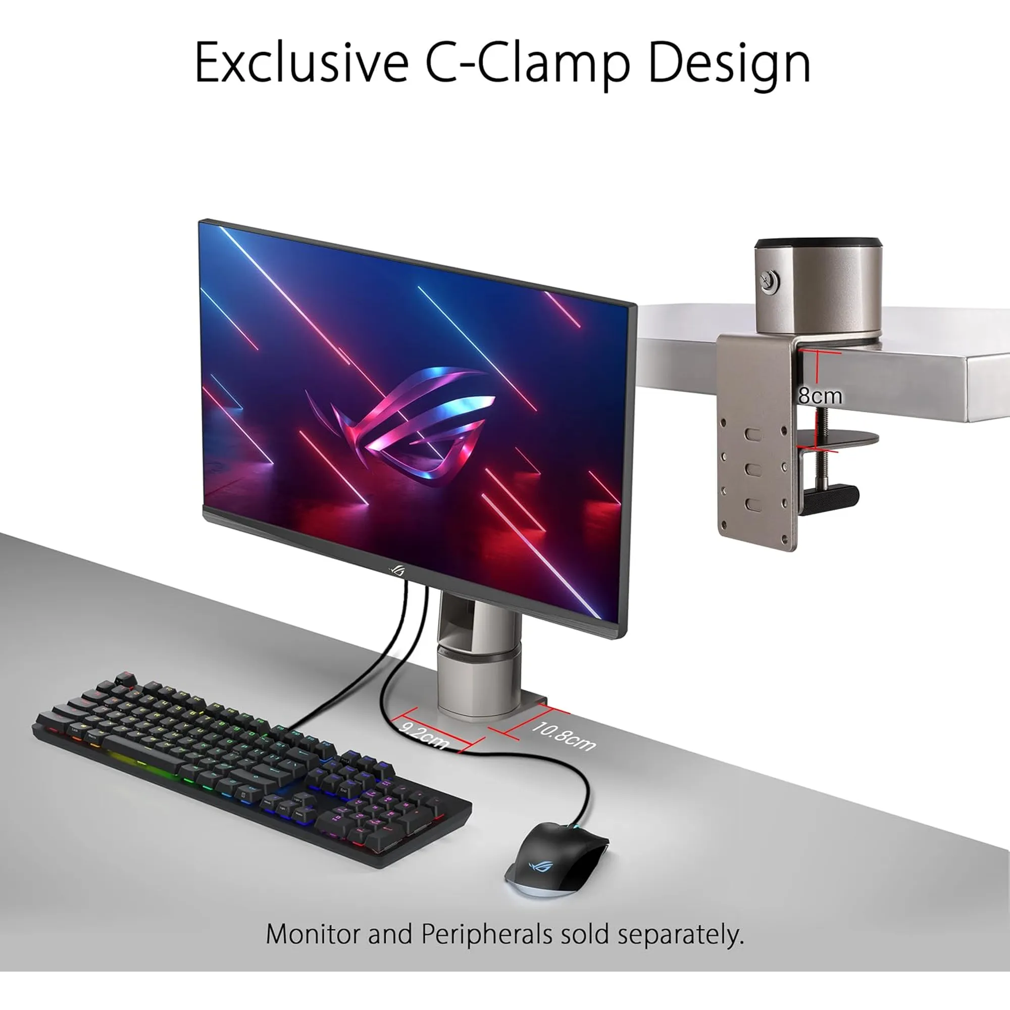 Купить Крепление для монитора (кронштейн) ASUS ROG Desk Mount Kit ACL01 (‎90LA00I7-B011B0) - фото 7