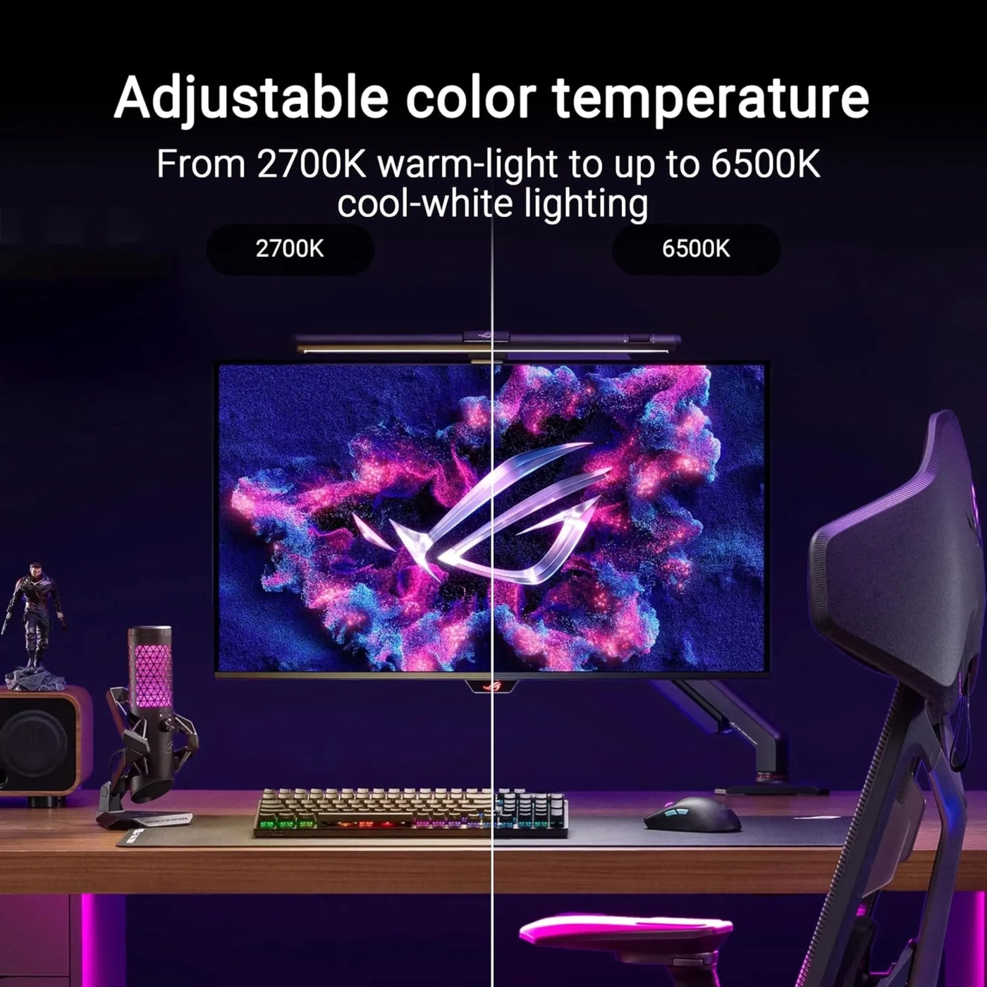 Купити Світлова панель для монітора ASUS ROG Aura Monitor Light Bar ALB01 (90LA00P0-B01970) - фото 9
