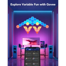 Купить Набор светильников настенных Govee H6061 Glide Hexa Light Panels 10pcs RGB White (B6061301) - фото 3