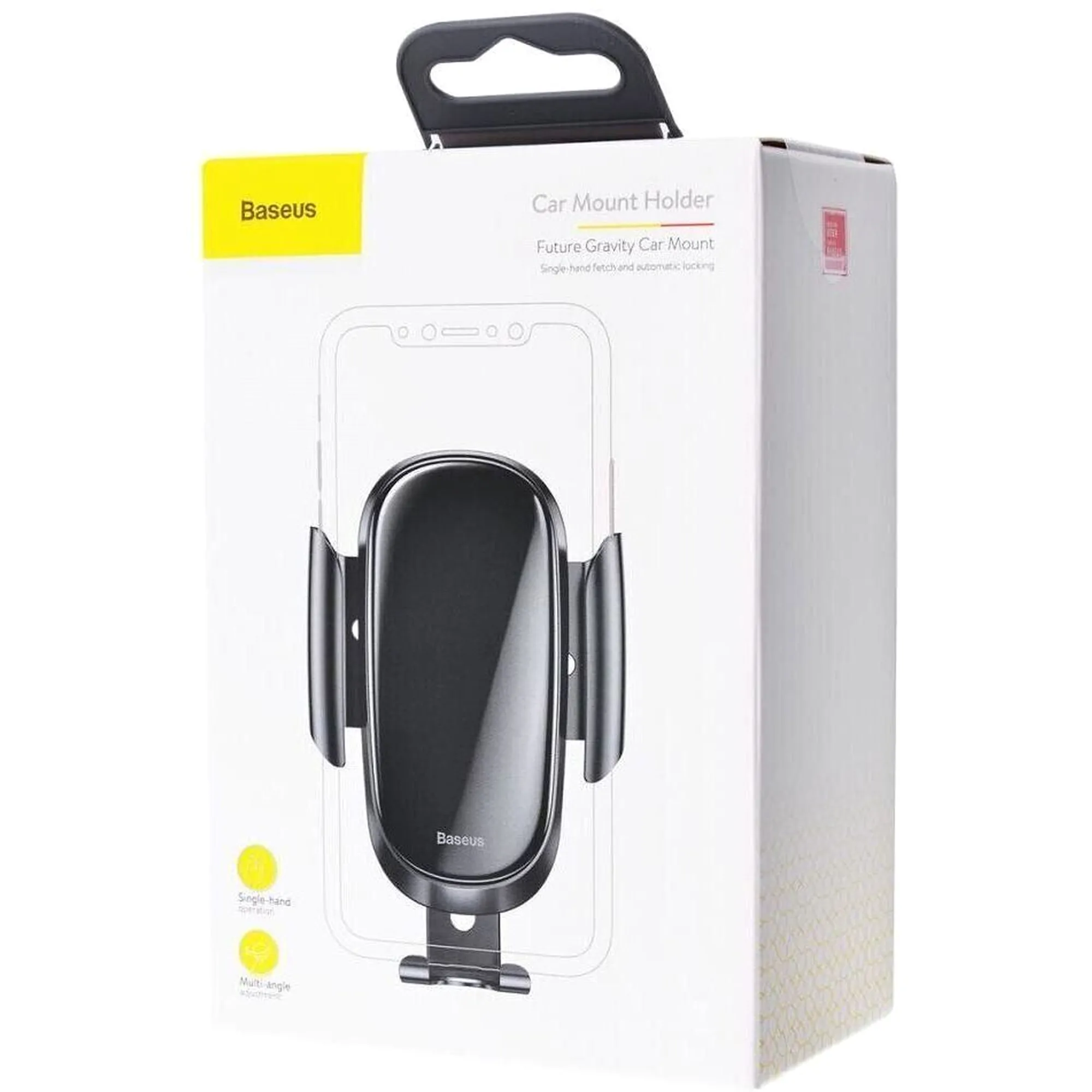Купить Автомобильный держатель Baseus Future Gravity Air Black (SUYL-WL01) - фото 5
