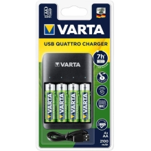 Купити Зарядний пристрій VARTA Value USB Quattro Charger Pro для АА/ААА акумуляторів (57652101401) - фото 4