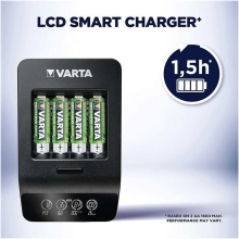Купить Зарядное устройство VARTA LCD Smart Plus Charger + Аккумулятор NI-MH AA 2100 mAh 4 шт. (57684101441) - фото 5