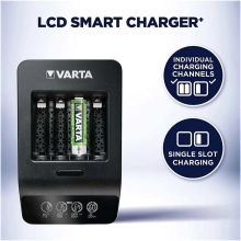 Купить Зарядное устройство VARTA LCD Smart Plus Charger + Аккумулятор NI-MH AA 2100 mAh 4 шт. (57684101441) - фото 6