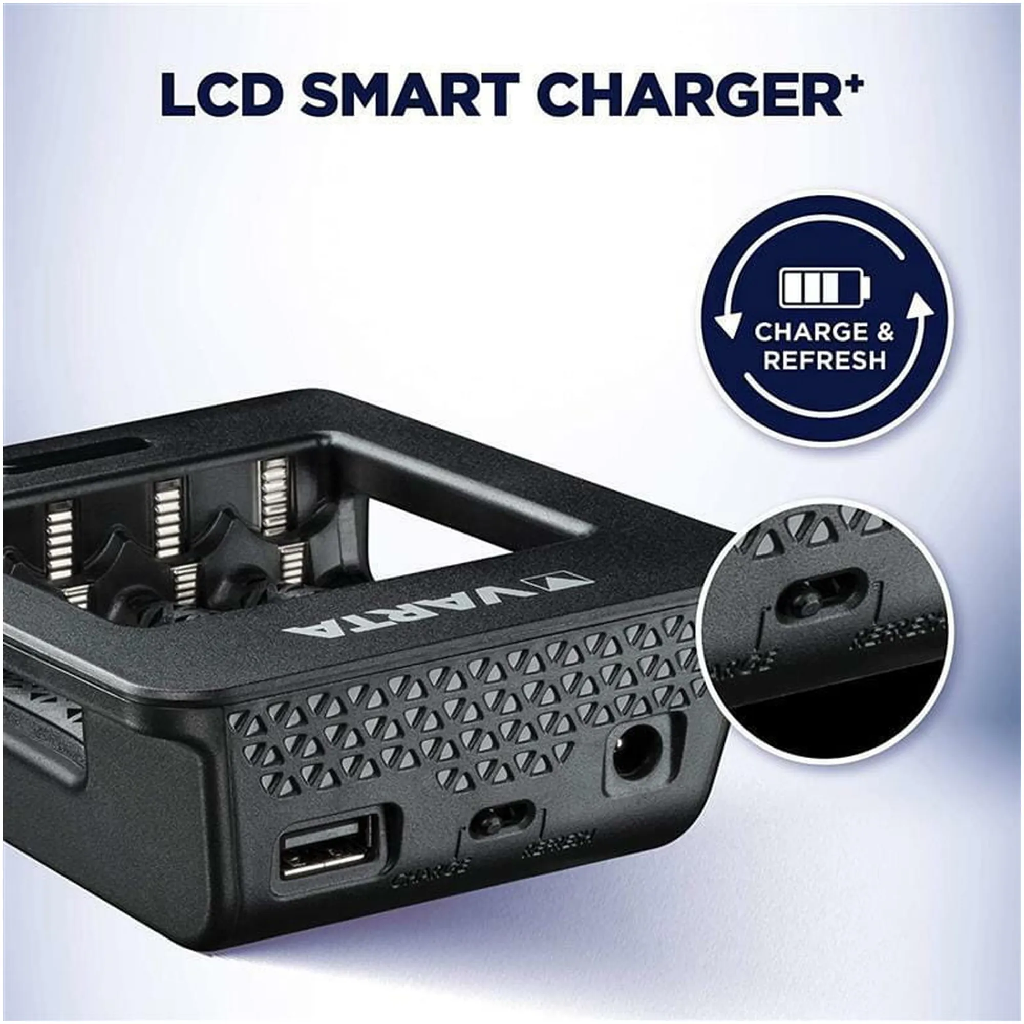 Купить Зарядное устройство VARTA LCD Smart Plus Charger + Аккумулятор NI-MH AA 2100 mAh 4 шт. (57684101441) - фото 7