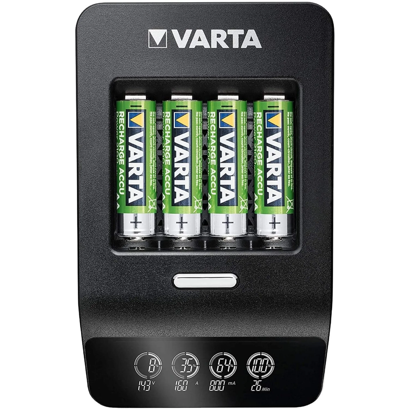 Купить Зарядное устройство VARTA LCD Ultra Fast Plus Charger + Аккумулятор NI-MH AA 2100 mAh 4 шт. (57685101441) - фото 1