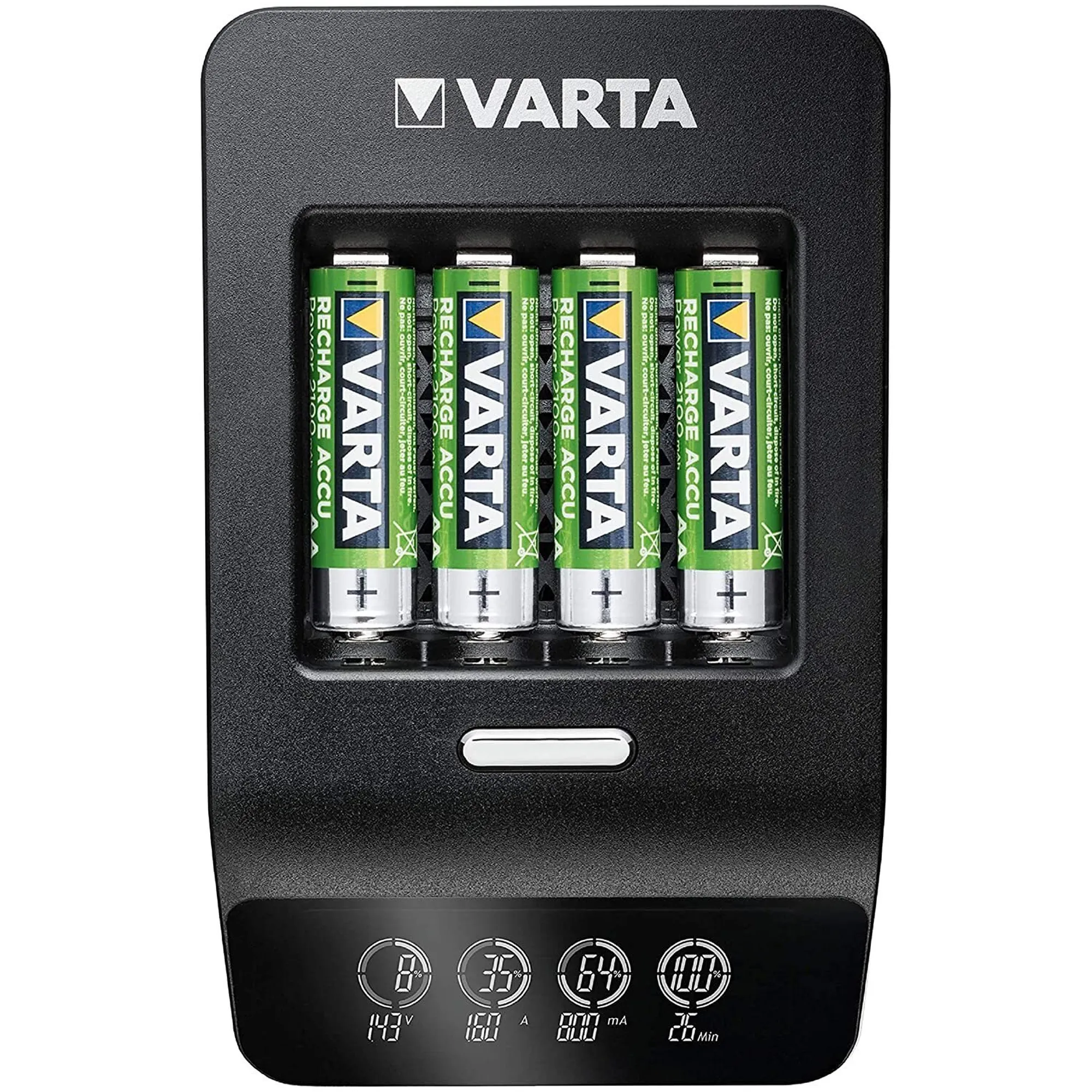 Купить Зарядное устройство VARTA LCD Ultra Fast Plus Charger + Аккумулятор NI-MH AA 2100 mAh 4 шт. (57685101441) - фото 1