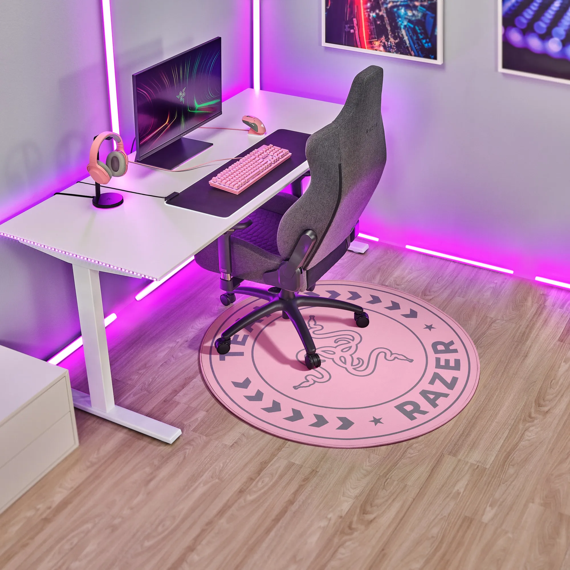 Купити Килимок під крісло RAZER Team Floor Rug Quartz (RC81-03920300-R3M1) - фото 4