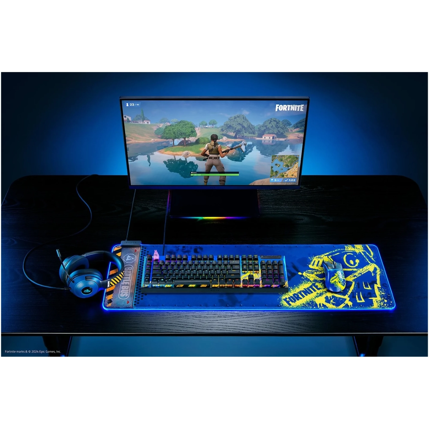 Купить Игровая поверхность Razer Goliathus CHROMA Extended FORTNITE (RZ02-02500800-R3M1) - фото 4