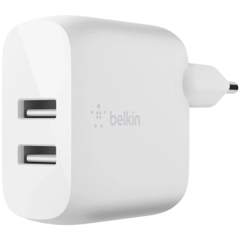 Купити Зарядний пристрій Belkin 24W 2хUSB-A White (WCE001VF1MWH) - фото 1
