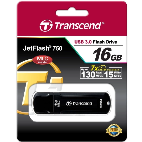 Купити Флеш накопичувач 16GB USB 3.0 Transcend JetFlash (TS16GJF750K) - фото 5