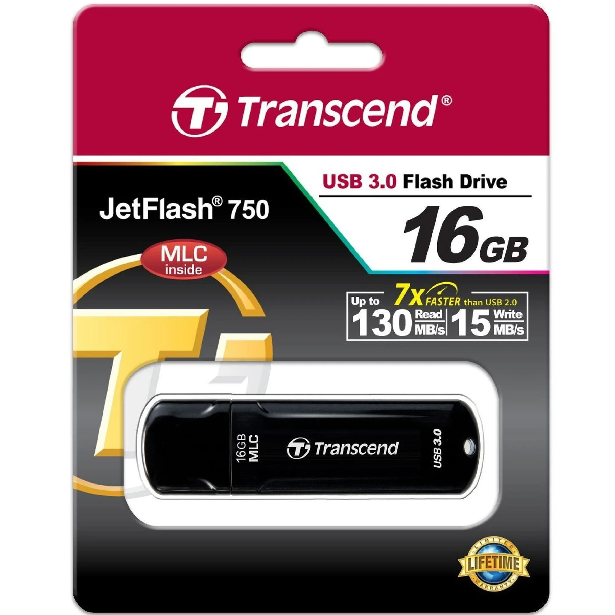 Купити Флеш накопичувач 16GB USB 3.0 Transcend JetFlash (TS16GJF750K) - фото 5