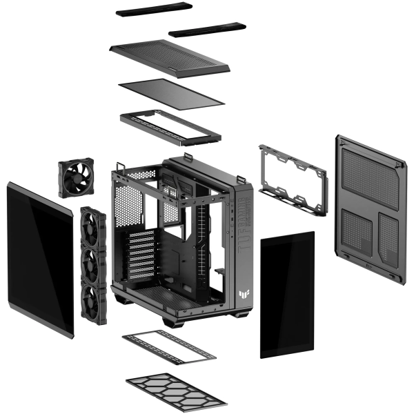 Купить Корпус Asus TUF Gaming GT502 Horizon ARGB Black (90DC0090-B19020) - фото 16