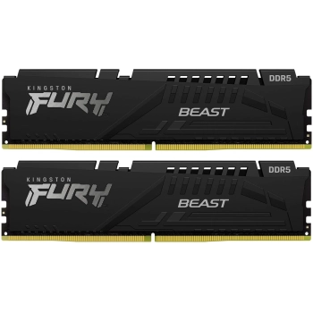 Купить Модуль памяти Kingston Fury Beast Black DDR5-6000 16GB (2x8GB) (KF560C30BBEK2-16) - фото 1