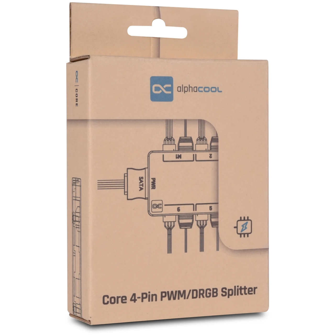 Купить Контроллер Alphacool Core 6x 4-pin PWM/DRGB Splitter with SATA Power Connector (25668) - фото 7