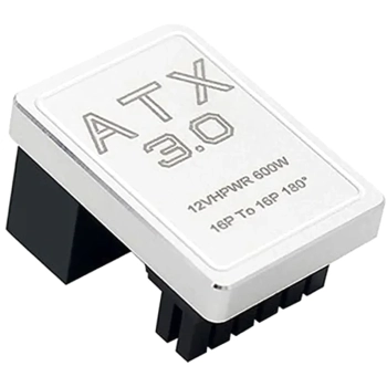 Купити Перехідник живлення Phobya 12VHPWR Adapter 180 Grad 16Pin to 16Pin - White Right (12vhpwr16p16p-wr) - фото 1