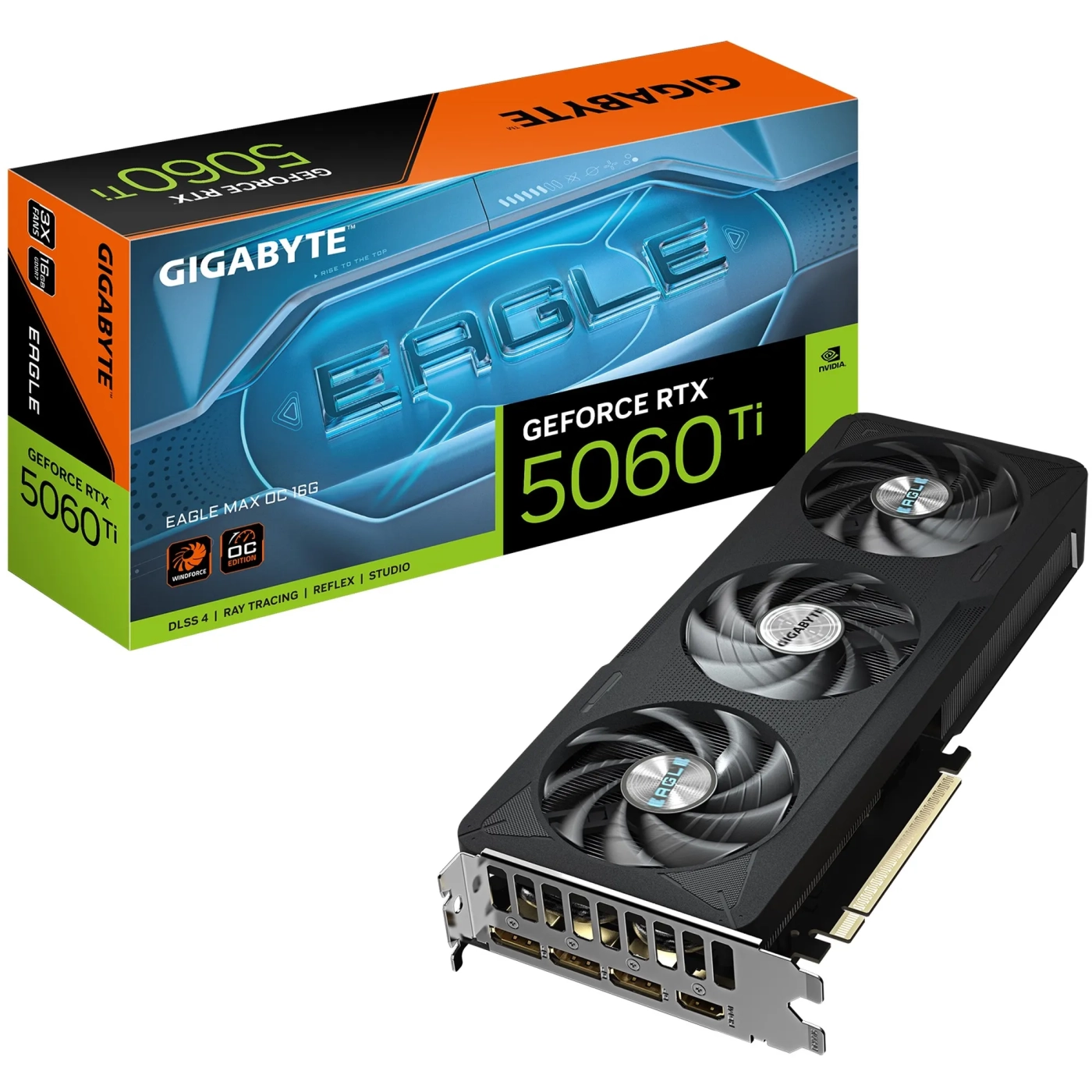 Купити Відеокарта GIGABYTE Nvidia GeForce RTX 5060 Ti EAGLE MAX OC 16G (GV-N506TEAGLEMAX OC-16GD) - фото 10