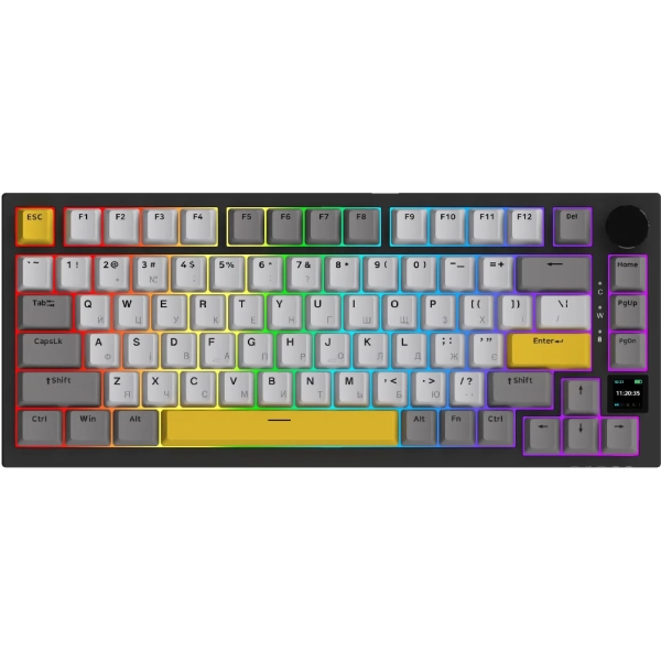 Купити Клавіатура Ajazz AK820 Pro RGB Flying Fish Switch Wireless With Screen (AK820PRO-FF-BGY) - фото 2