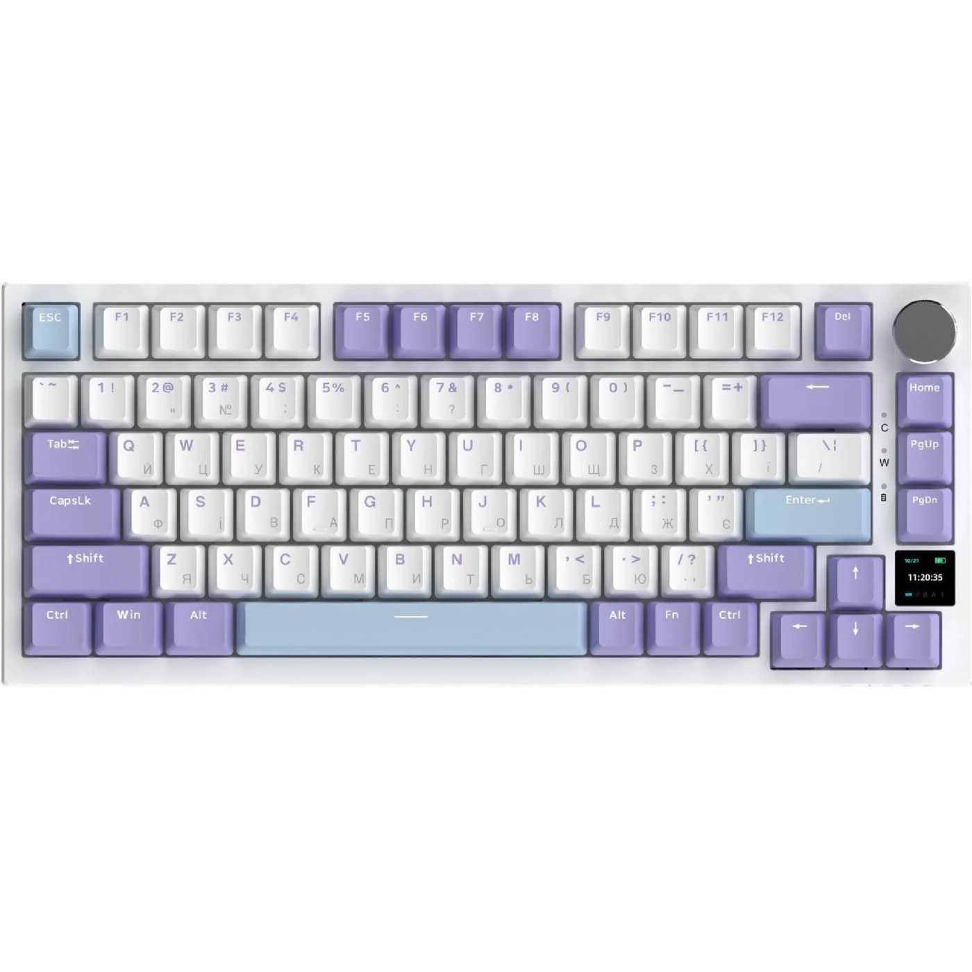 Купить Клавиатура Ajazz AK820 Pro RGB Gift Switch Wireless With Screen (AK820PRO-G-PWB) - фото 2