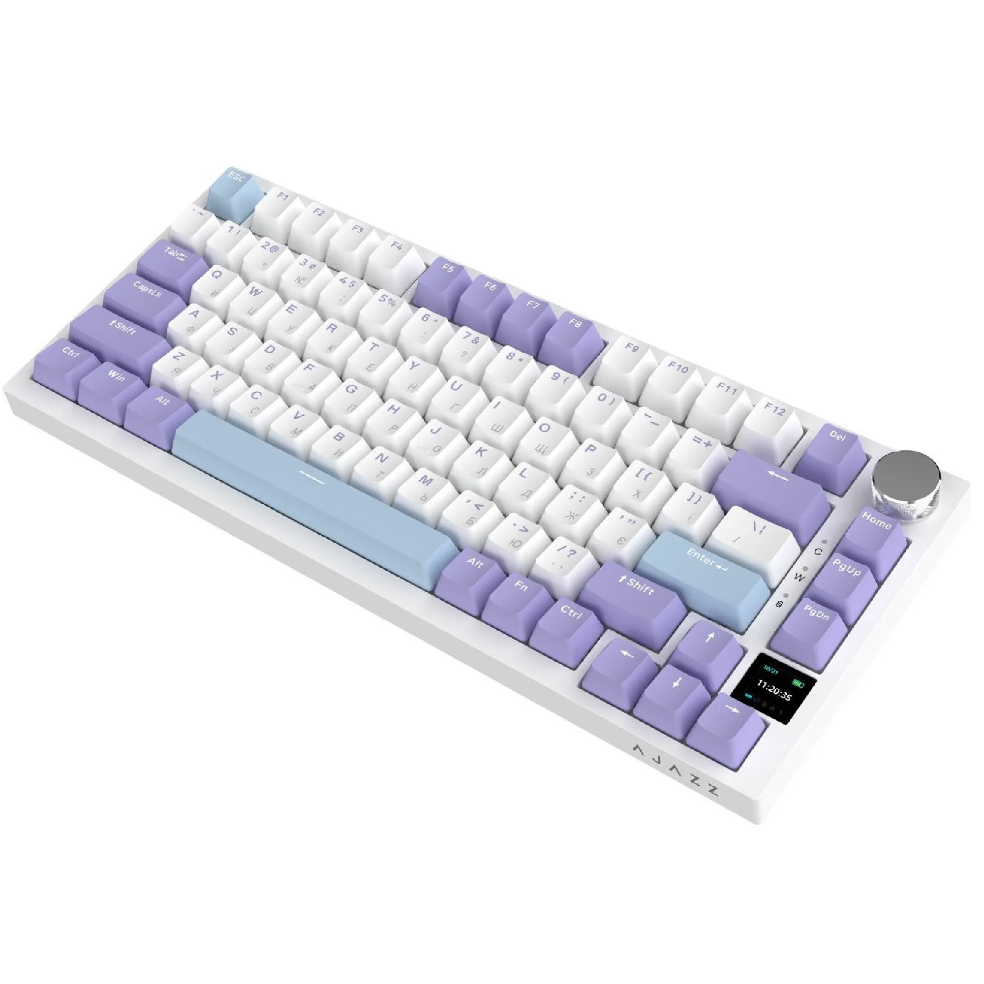 Купить Клавиатура Ajazz AK820 Pro RGB Gift Switch Wireless With Screen (AK820PRO-G-PWB) - фото 6