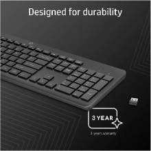 Купить Клавиатура HP 230 Wireless Black (3L1E7AA) - фото 4
