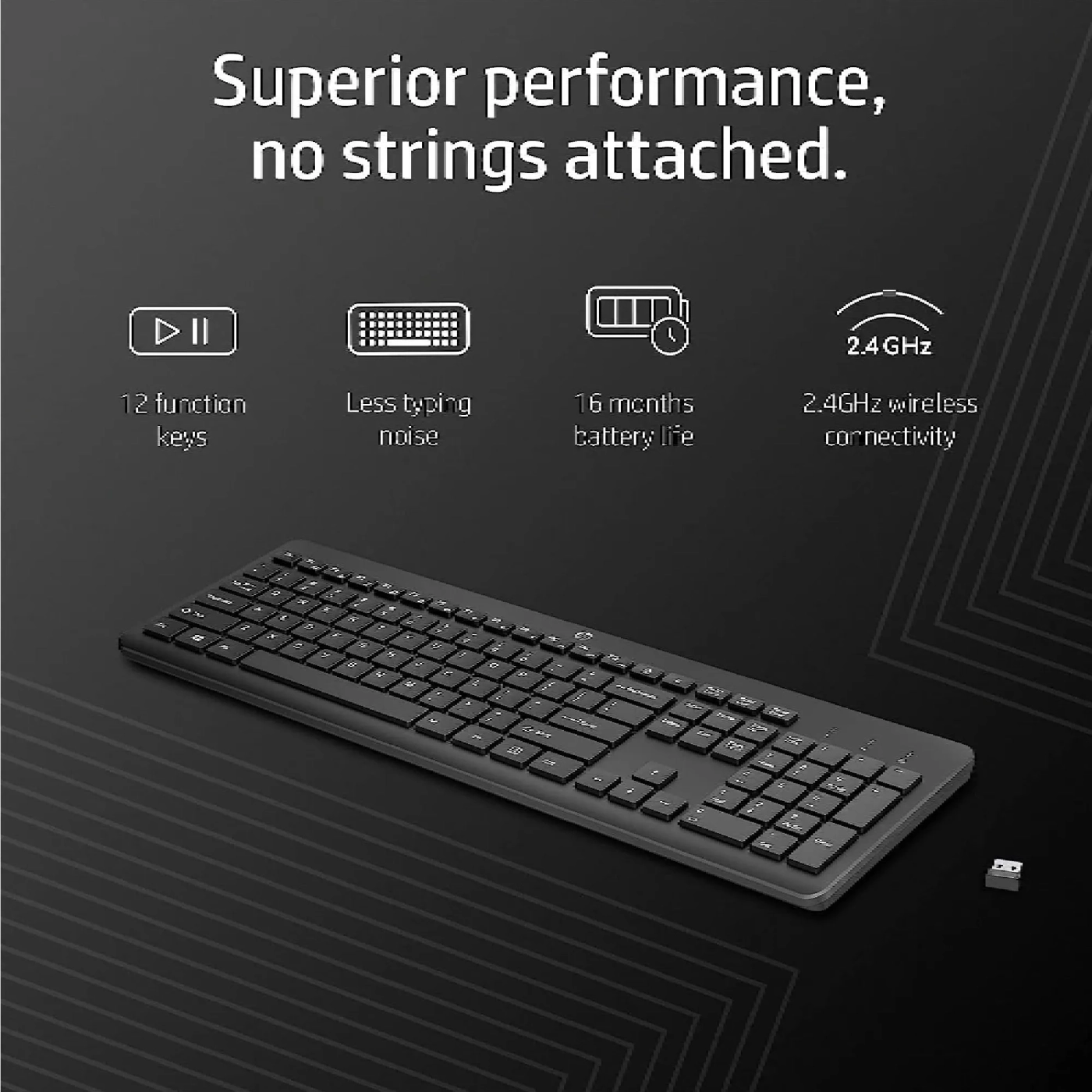 Купить Клавиатура HP 230 Wireless Black (3L1E7AA) - фото 6
