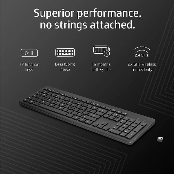 Купить Клавиатура HP 230 Wireless Black (3L1E7AA) - фото 6