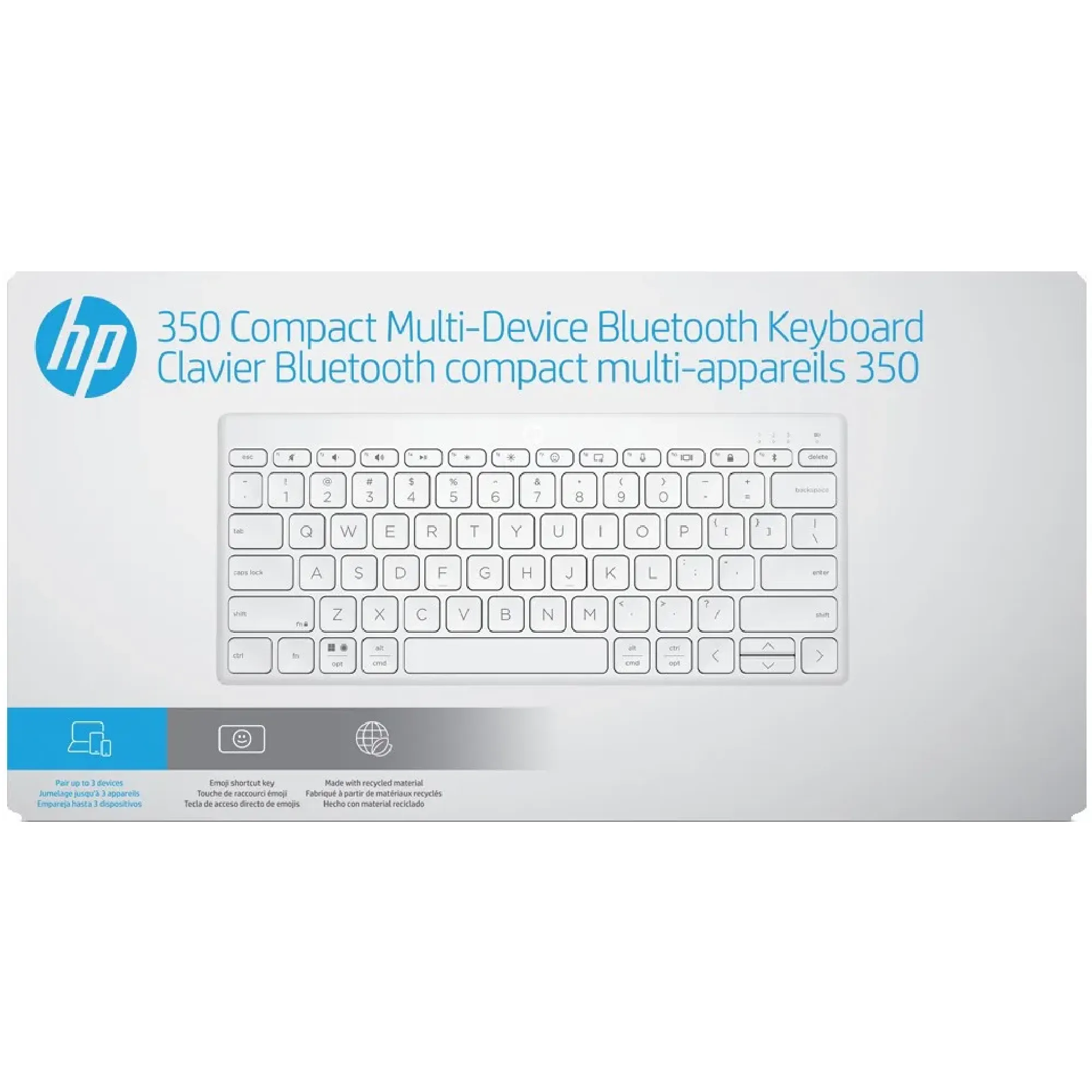 Купити Клавіатура HP 350 Bluetooth White (692T0AA) - фото 8