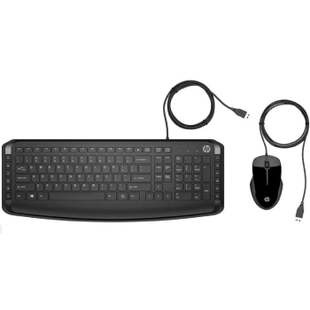Купити Комплект клавіатура та мишка HP Pavilion 200 USB Black (9DF28AA) - фото 1