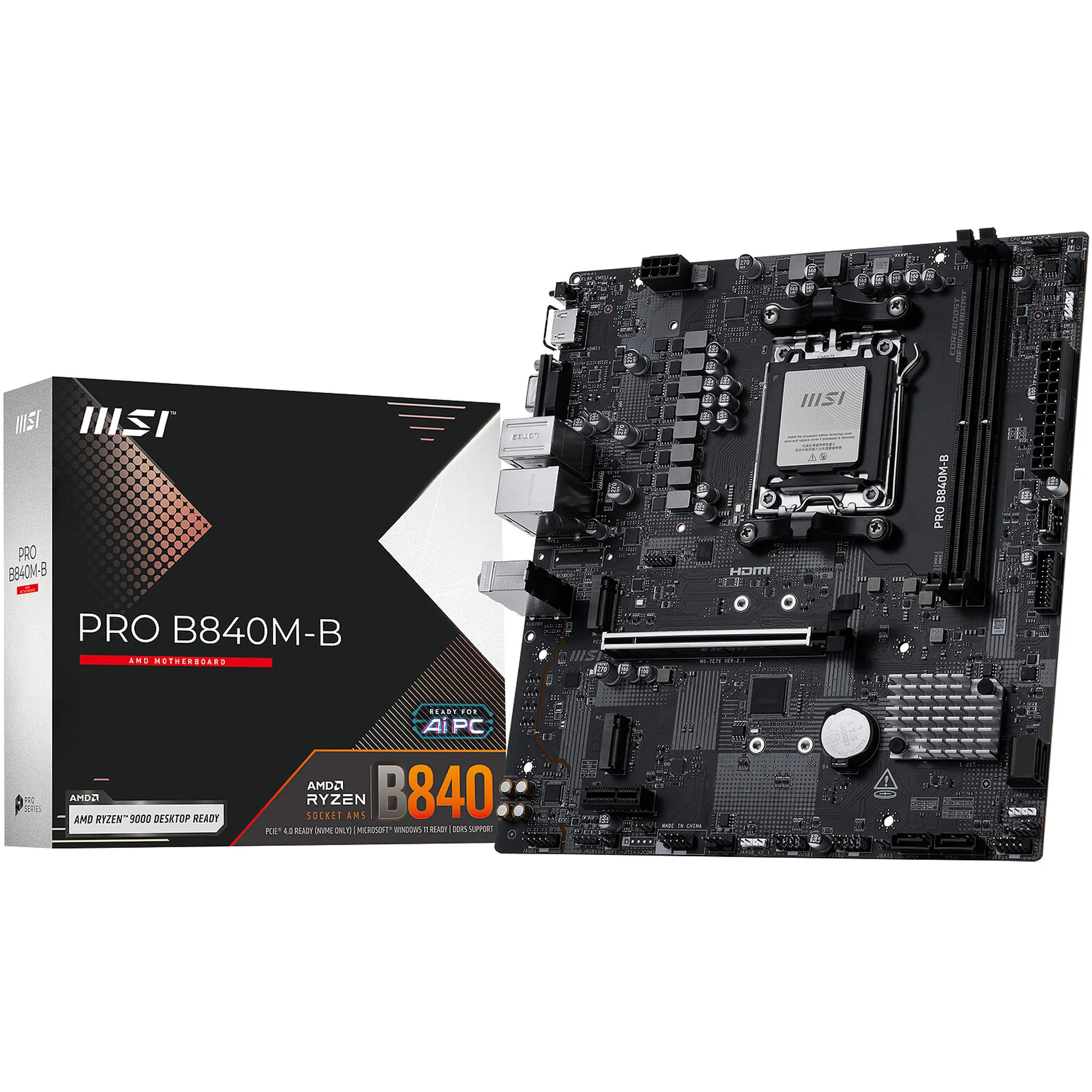 Купить Материнская плата MSI Pro B840M-B - фото 1