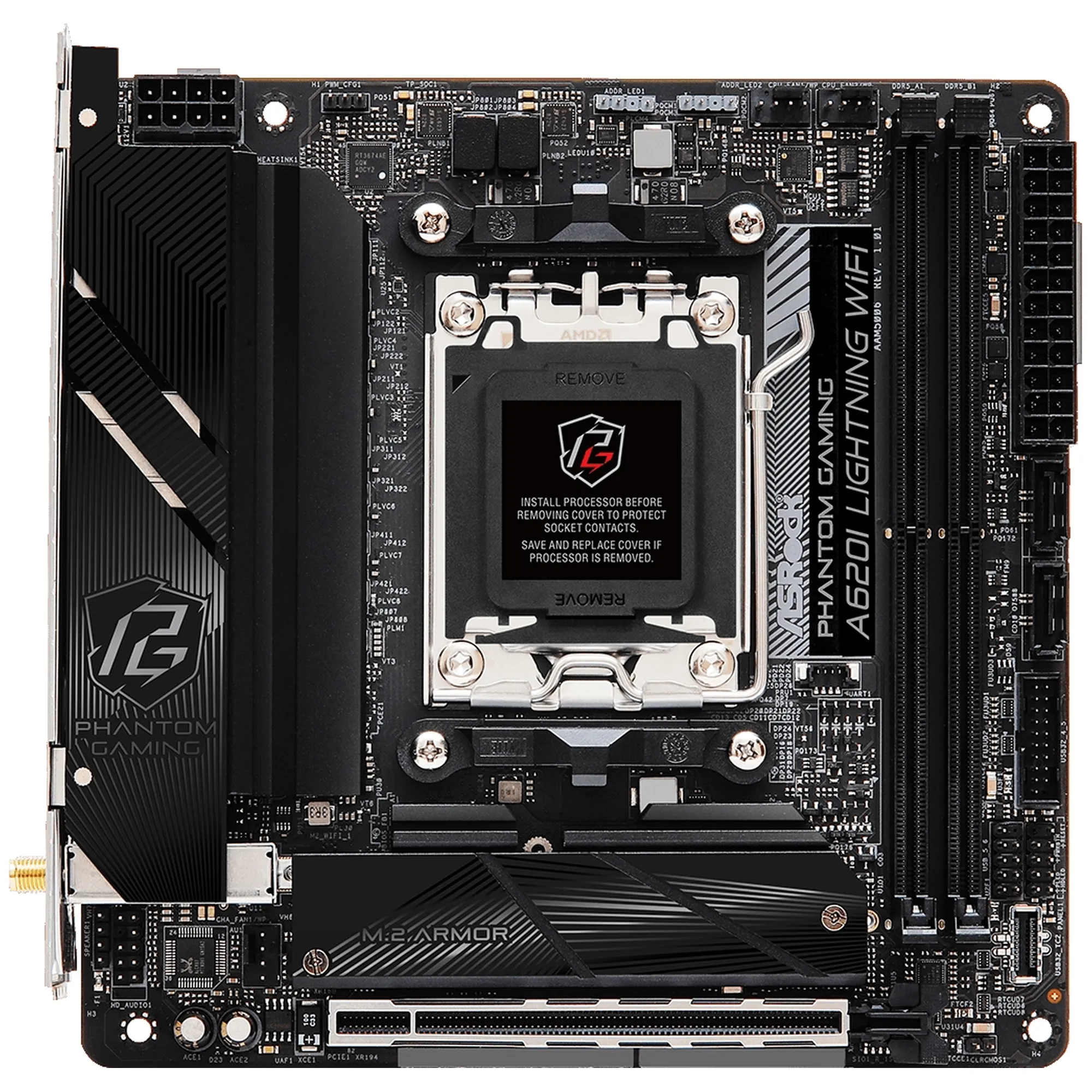 Купить Материнская плата ASRock A620I Lightning WiFi - фото 2