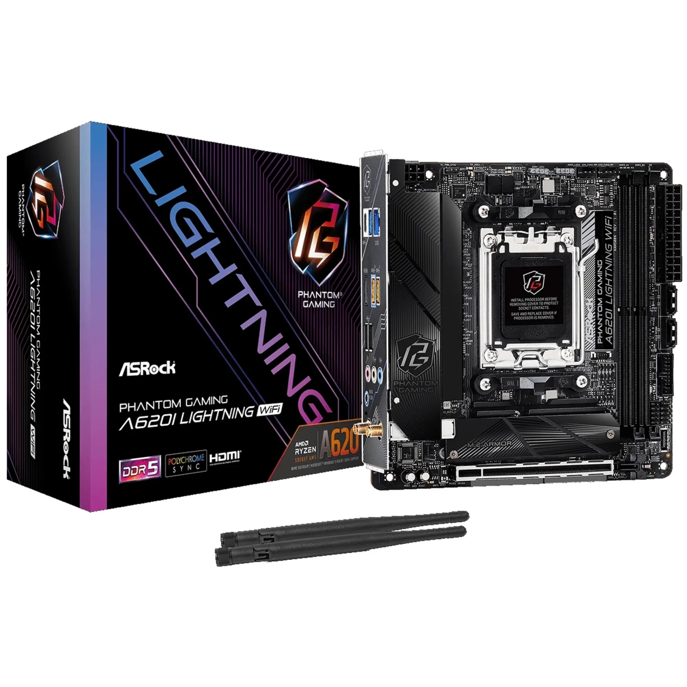 Купить Материнская плата ASRock A620I Lightning WiFi - фото 1