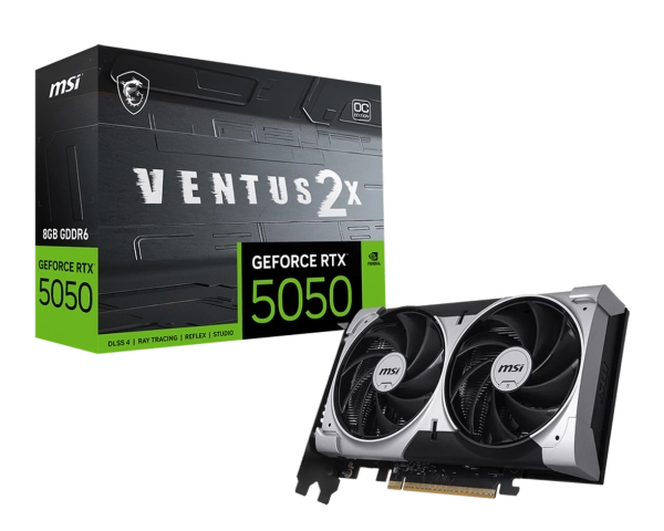 Купити Відеокарта MSI Nvidia GeForce RTX 5050 VENTUS 2X OC 8GB (G5050-8V2C) - фото 5