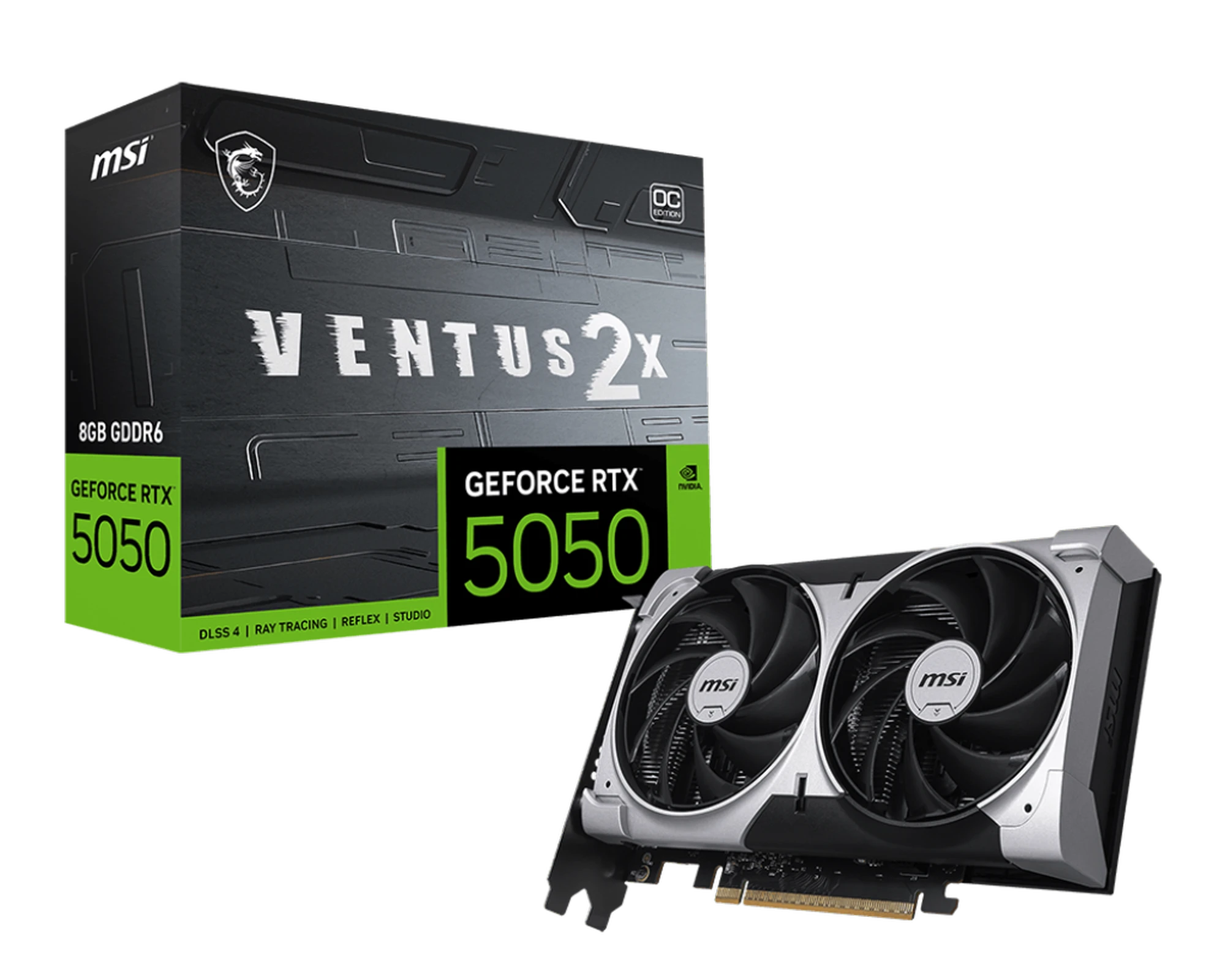 Купити Відеокарта MSI Nvidia GeForce RTX 5050 VENTUS 2X OC 8GB (G5050-8V2C) - фото 5