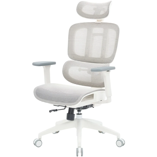 Купить Кресло офисное Officepro Skyline OC680-W-LG-LG White/Light Gray - фото 3