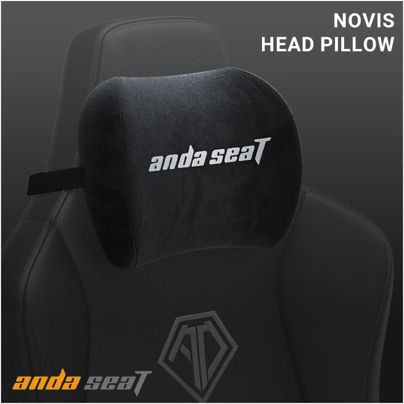 Купить Подушка для игрового кресла Anda Seat Novis Head Pillow Black (AC-TZ-AD23-B-F-J) - фото 2