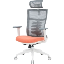 Купить Кресло офисное Officepro Balance OC550-W-DG-OR White/Dark Gray/Orange - фото 3