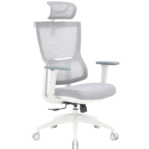 Купити Крісло офісне Officepro Elegant OC600-W-LG-LG White/Light Gray - фото 2