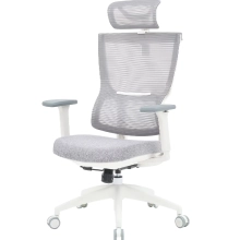 Купити Крісло офісне Officepro Elegant OC600-W-LG-LG White/Light Gray - фото 3